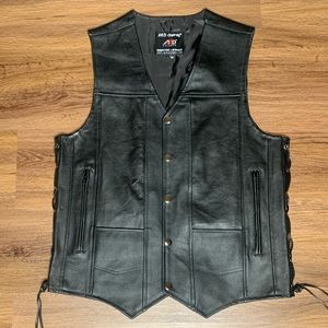 Genuine leather vest